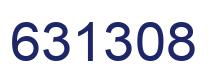 Number 631308 blue image