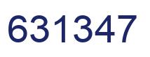 Number 631347 blue image