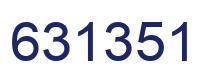 Number 631351 blue image