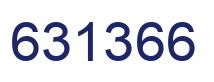 Number 631366 blue image