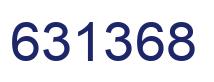 Number 631368 blue image