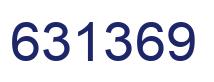 Number 631369 blue image
