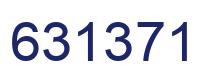 Number 631371 blue image