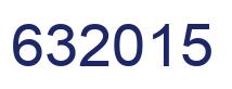 Número 632015 imagen azul
