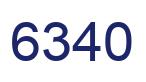 Number 6340 blue image