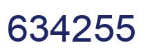 Número 634255 imagen azul