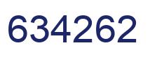 Number 634262 blue image