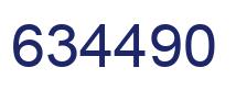 Number 634490 blue image