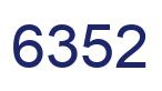 Number 6352 blue image