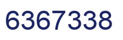 Number 6367338 blue image