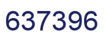 Number 637396 blue image
