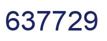 Number 637729 blue image