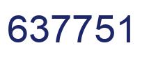 Number 637751 blue image