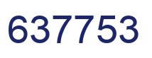 Number 637753 blue image