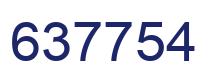 Number 637754 blue image