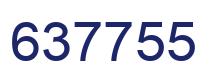 Number 637755 blue image