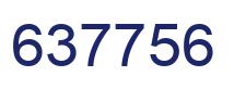 Number 637756 blue image