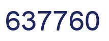 Number 637760 blue image