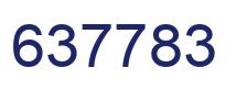 Number 637783 blue image