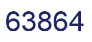 Number 63864 blue image