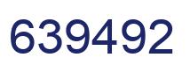 Number 639492 blue image