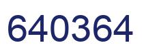 Number 640364 blue image
