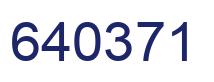 Number 640371 blue image