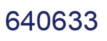 Number 640633 blue image
