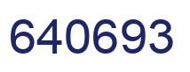 Number 640693 blue image