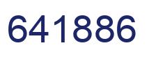 Number 641886 blue image