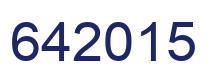 Number 642015 blue image