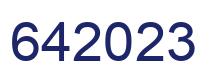 Número 642023 imagen azul