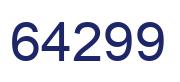 Número 64299 imagen azul