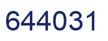 Número 644031 imagen azul