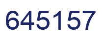 Number 645157 blue image