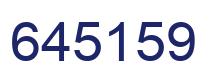 Number 645159 blue image