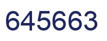 Number 645663 blue image