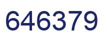 Número 646379 imagen azul