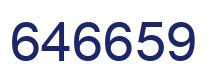 Number 646659 blue image