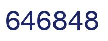 Number 646848 blue image