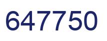 Número 647750 imagen azul
