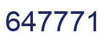Número 647771 imagen azul