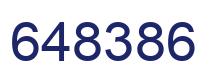 Number 648386 blue image