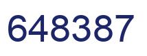 Number 648387 blue image