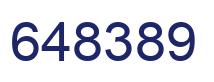 Number 648389 blue image