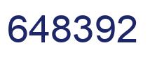 Number 648392 blue image
