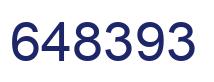 Number 648393 blue image