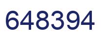 Number 648394 blue image