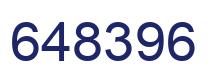 Number 648396 blue image