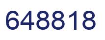 Number 648818 blue image
